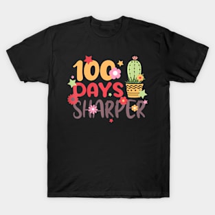 Retro Groovy 100th Day of School Teacher 100 Days T-Shirt